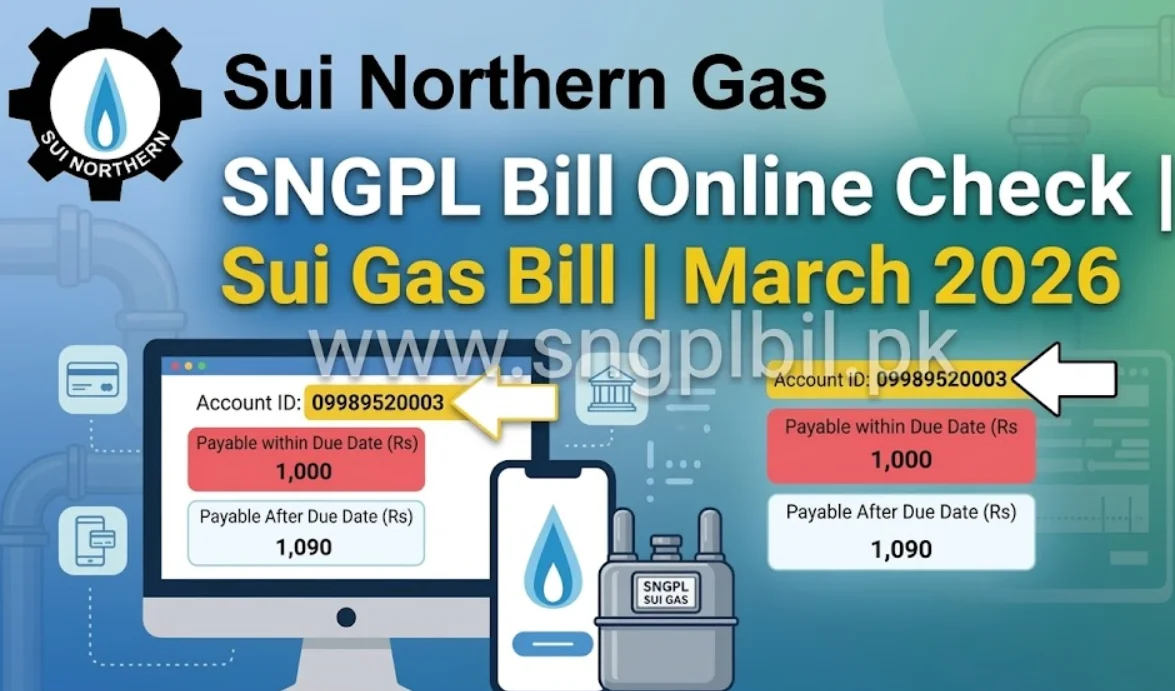 SNGPL bill check online Featured image free download sngplbil.pk